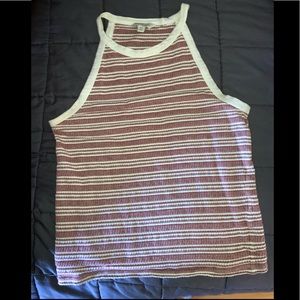 Pink and White Halter Tanktop - Lucky Brand